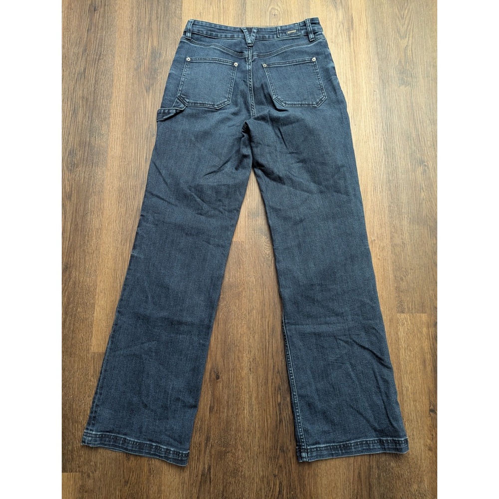 Prana Jeans Womens 6/28 Blue Dark Wash Tukino Outdoor Carpenter Loop Denim - Picture 6 of 13